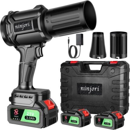 The garden tools cordless leaf blower designed for efficient cleaning of leaves and dust.