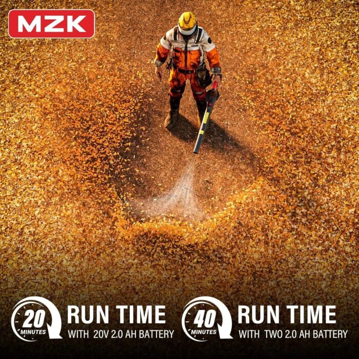 Ergonomically designed handle of the garden tools blower for comfortable use during extended periods.