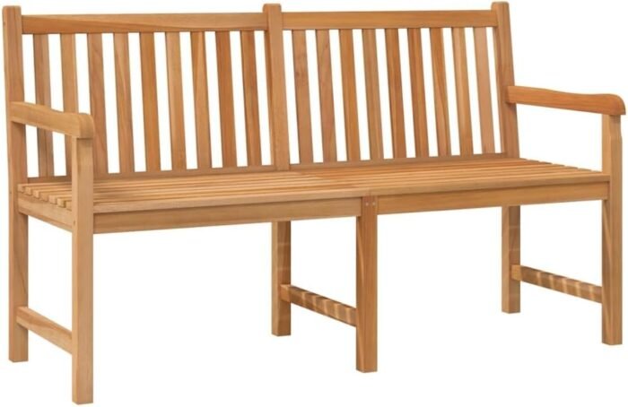 vidaXL patio bench with a timeless design, offering comfort and style for any outdoor space.