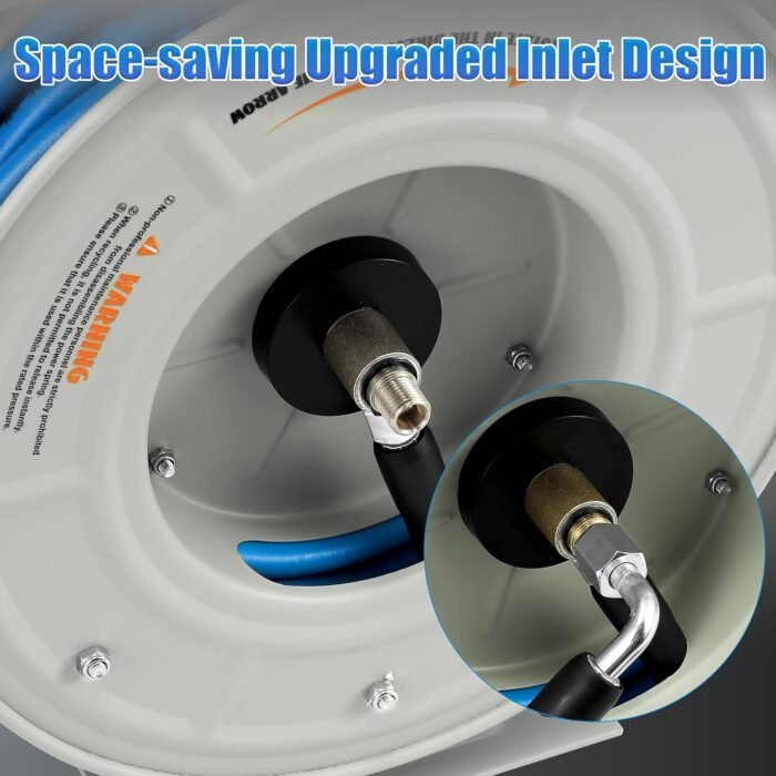 The heavy duty hose providing fast and efficient cleaning for outdoor spaces.