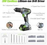 Complete power tools set with 157 pieces, ideal for a variety of home, garage, and DIY projects.