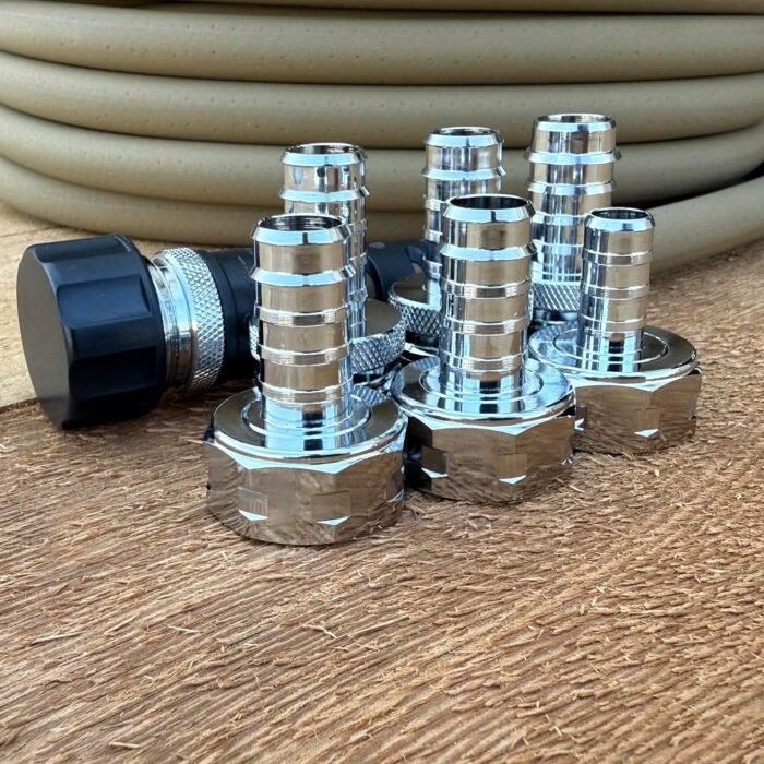 The soaker garden hose featuring UV-protected polyurethane material for extended outdoor use.