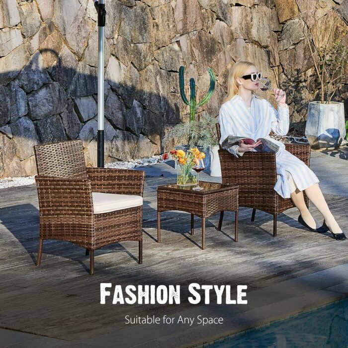 Elegant design of Sweetcrispy patio furniture, perfect for any outdoor décor or garden layout.