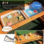 Complete swing set for kids with a sandbox, providing endless fun and creative play opportunities.